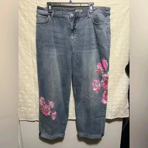 LOGO by Lori Goldstein Denim - LOGO by Lori Goldstein Women's Denim Jeans, Boyfriend Jeans, Size 18W, Great
